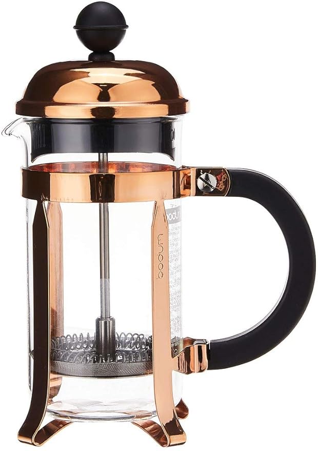 BODUM Chambord Cafetiere 3 Cup French Press Coffee Maker, Copper, 0.35 l