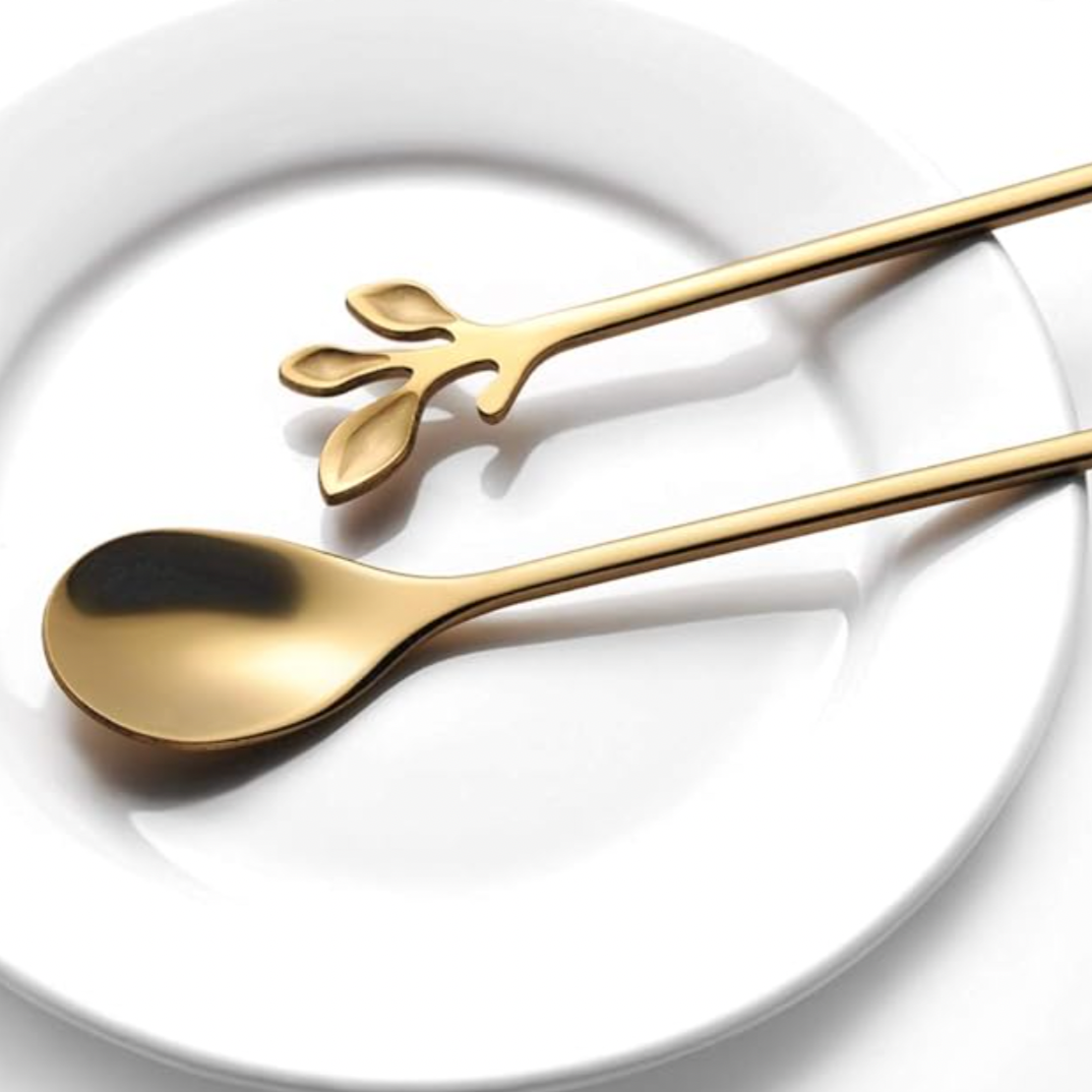 Tall Leaf Handle Spoon
