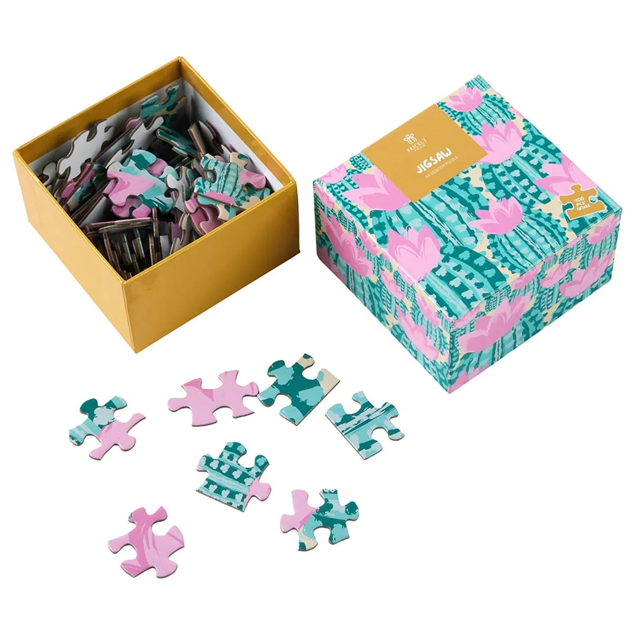 100 pc Jigsaw A4 Desktop Puzzle - Cactus