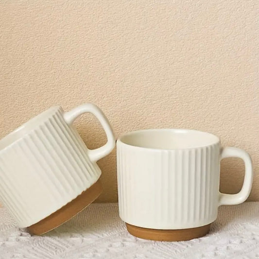 Striped Ceramic Tea Mug