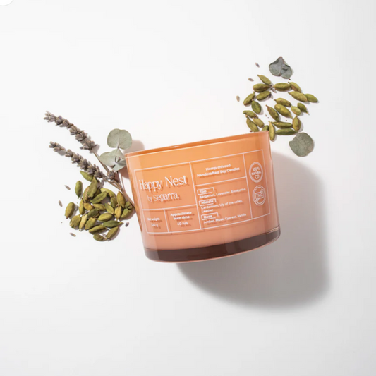 Happy Nest Hemp Infused Scented Candle