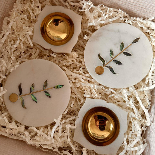 Marble Coasters & Tea Lights